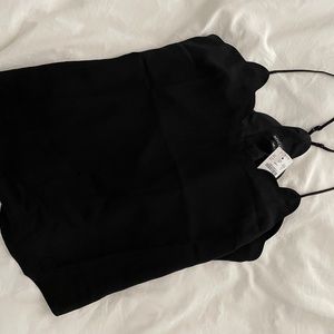 J. Crew Mercantile Scalloped Crepe Cami